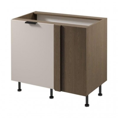 Virtuvės spintelė SORENTO D100N-P kampinė (dešininė) (Baltic Storm/Beige) V Virtuvės spintelė SORENTO D100N-P kampinė (dešininė) (Baltic Storm/Beige) V